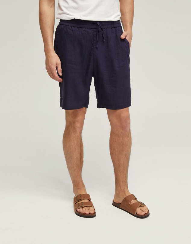 Oxford - Rufus Linen Pull On Shorts