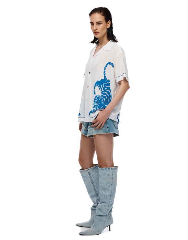 THE TALES - Crouching Tiger Cotton Shirt
