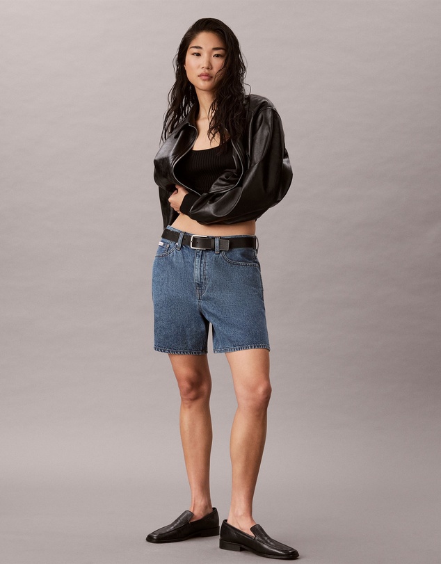 Calvin Klein Jeans - High Rise A-Line Denim Shorts