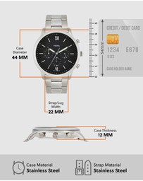 Fossil - Neutra Silver-Tone Chronograph Watch