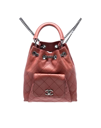 Pre-Loved by Azura Reborn - Pre-Loved Medium Stitched Calfskin Urban Luxury Drawstring Backpack