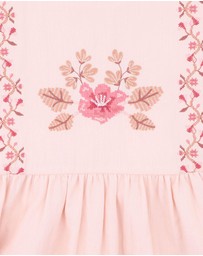 Fox & Finch - Wild Garden Embroidered Dress - Kids