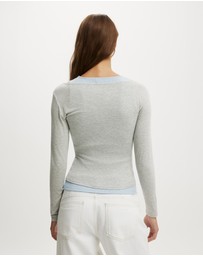 Cotton On - Morgan Layered Long Sleeve Top