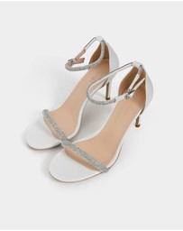 Forcast - Kendall Crystal Strap Heels
