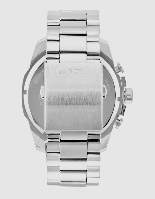 Diesel - Mega Chief Silver Tone Chronograph Watch