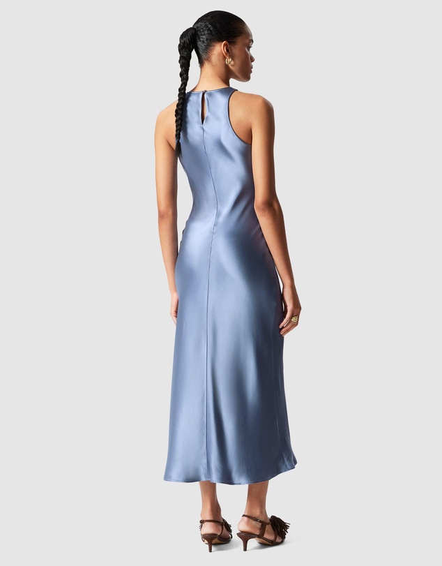 & Other Stories - Sleeveless Satin Midi Dress