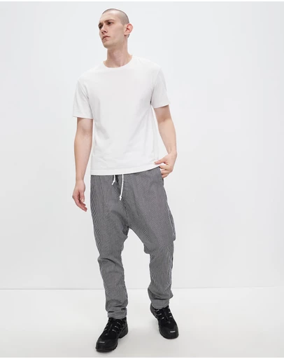 Surrounded By Ghosts - The Gismondine Denim Drawstring Casual Pants