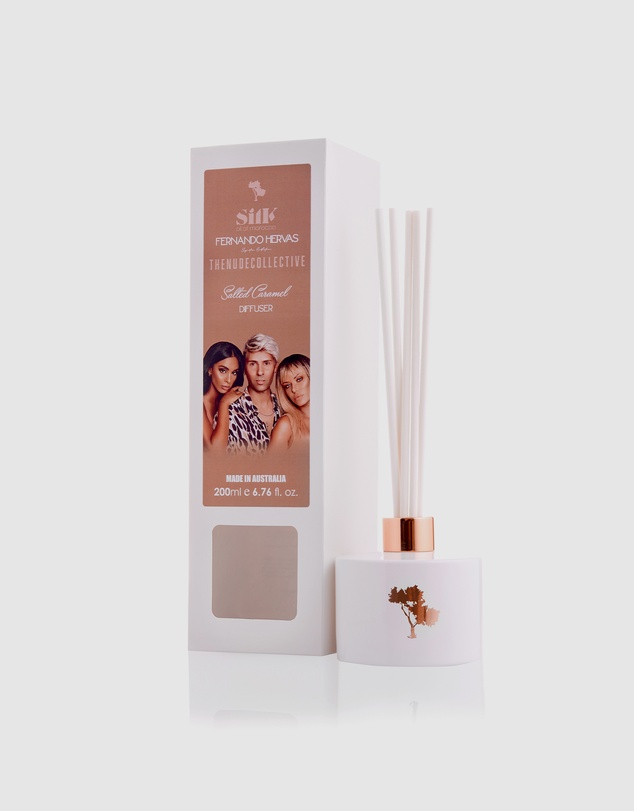Silk Oil of Morocco - The Nude Collective Salted Caramel Reed Diffuser