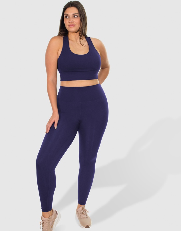 B Free Intimate Apparel - Mesh Racer Long Line Sports Bra (B-C-D-DD-E) Cup