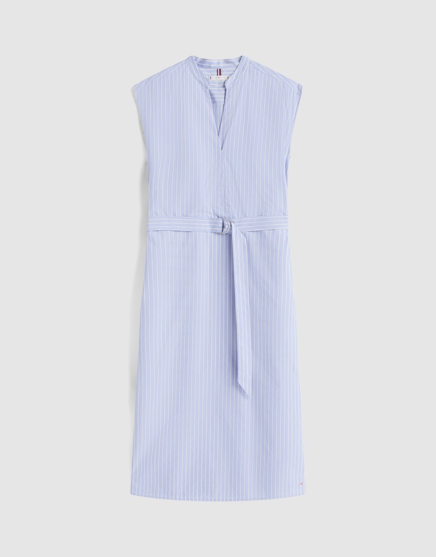 Tommy Hilfiger - Poplin Midi Belted Dress
