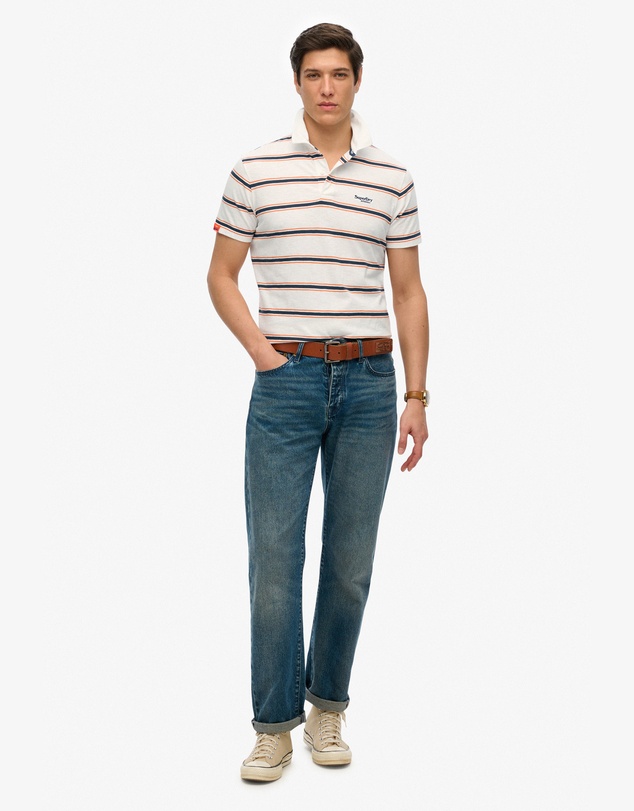 Superdry - Lightweight Stripe Jersey Polo Top