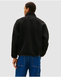 Tommy Jeans - Relaxed Badge Zip Through Teddy