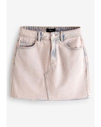 NEXT - Denim Raw Hem Mini Skirt