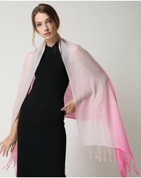 Ozwear Connection Uggs - Ugg 100% Merino Wool Tie Dye Scarf Pink and Rose