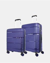 Pierre Cardin - Pierre Cardin Normandy Hard Shell Medium and Cabin Bundle 2-Piece Set