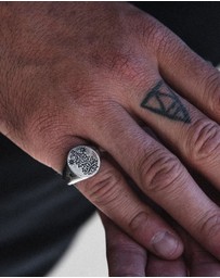 Haze & Glory - ICONIC EXCLUSIVE - Ring Signet Antidote with Onyx in 925 Sterling Silver