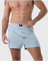 Coast Clothing - 2 Pack Knit Boxers - Grey