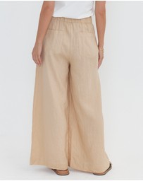 ALEXANDRA - Teri Pants Beige