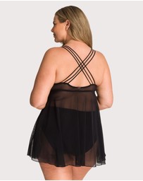 Ava & Audrey  - Ava & Audrey Candice Mesh & Lace Babydoll