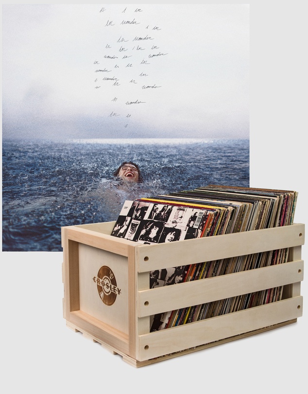 Universal Music - Crosley Record Storage Crate & Shawn Mendes Wonder - Vinyl Album Bundle