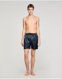 Sandro - Squarecross Jacquard Mdc Swim Shorts