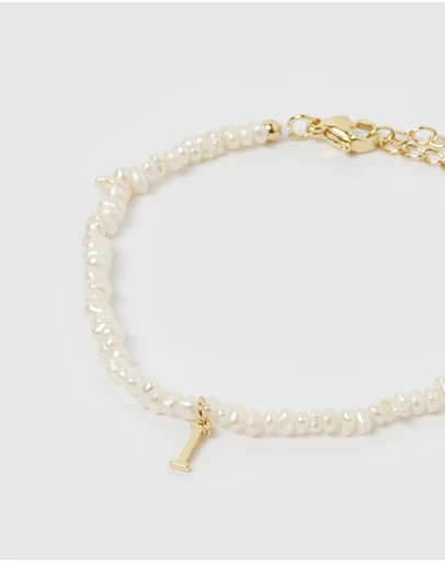 Miz Casa and Co - Pearl Letter I Bracelet