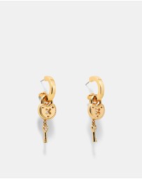 MIMCO - Lockette Charm Hoop Earrings