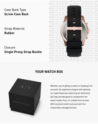 Armani Exchange - Black Chronograph Watch