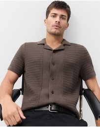 UNISON - Ripple Stitch Button Thru