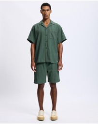 Scotch & Soda - Fave Tonal Striped Regular Fit Bermuda Shorts