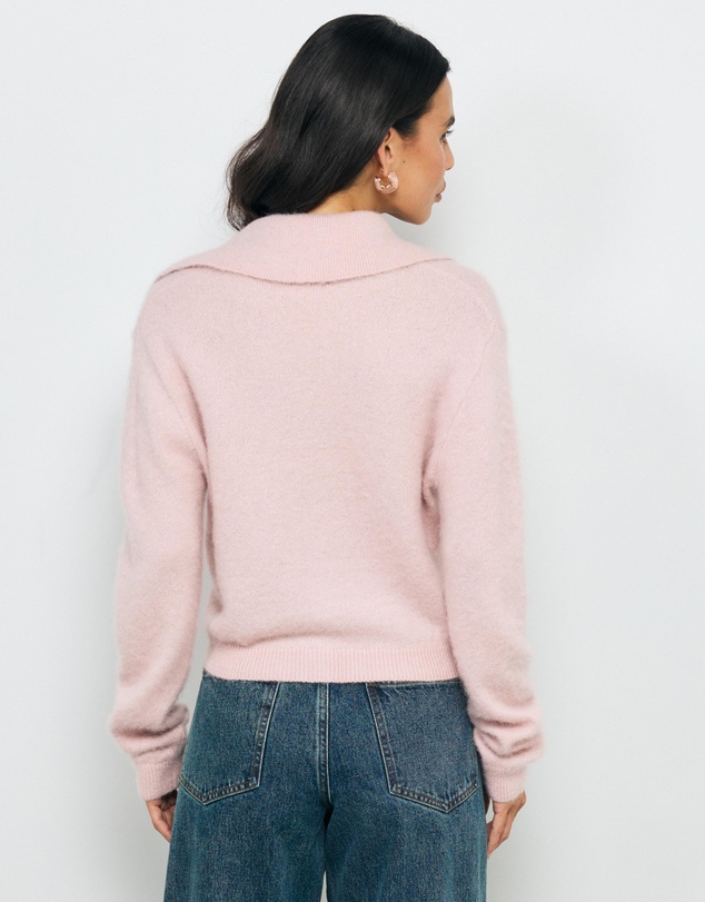 AERE - Pia Brushed Knit Cardigan