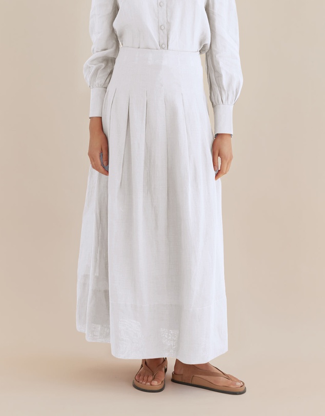 Amelius - Helene Ramie Draped Skirt