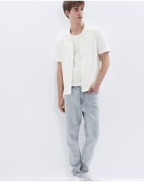 UNISON - Rib Stitch Button Thru