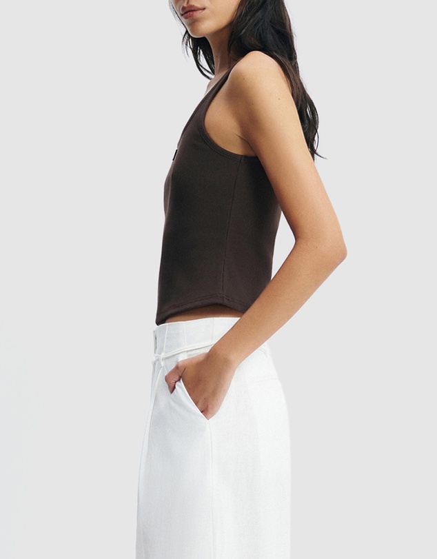 Aje Studio - Cowrie Square Neck Tank