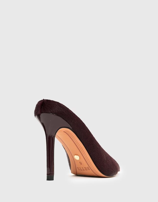 Betts - Matcha Leather High Stiletto Mules