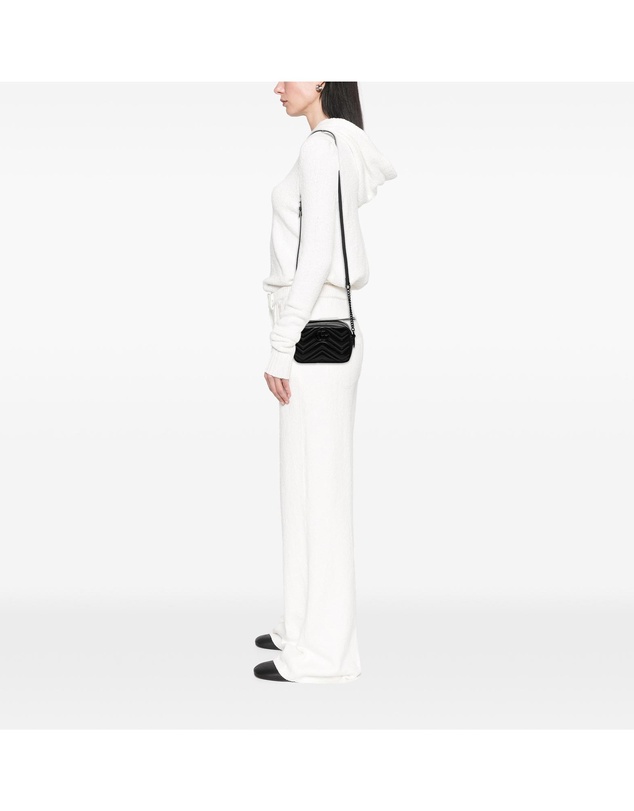 Pre-Loved by Azura Reborn - Pre-Loved Mini GG Marmont Matelasse Leather Monochrome Crossbody
