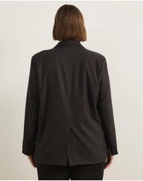 Atmos&Here Curvy - Rosetta Textured Blazer