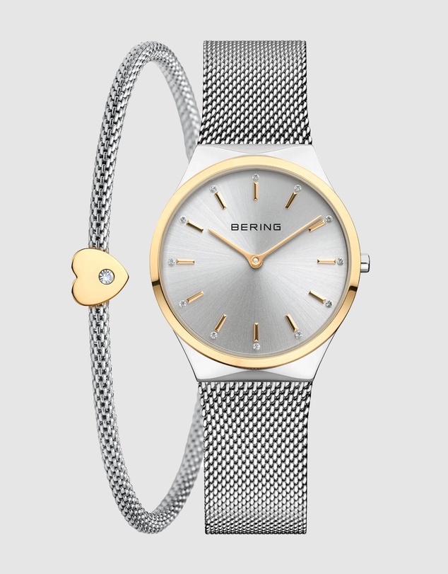 Bering - Classic 31mm Gold Stainless Steel Watch with Bracelet