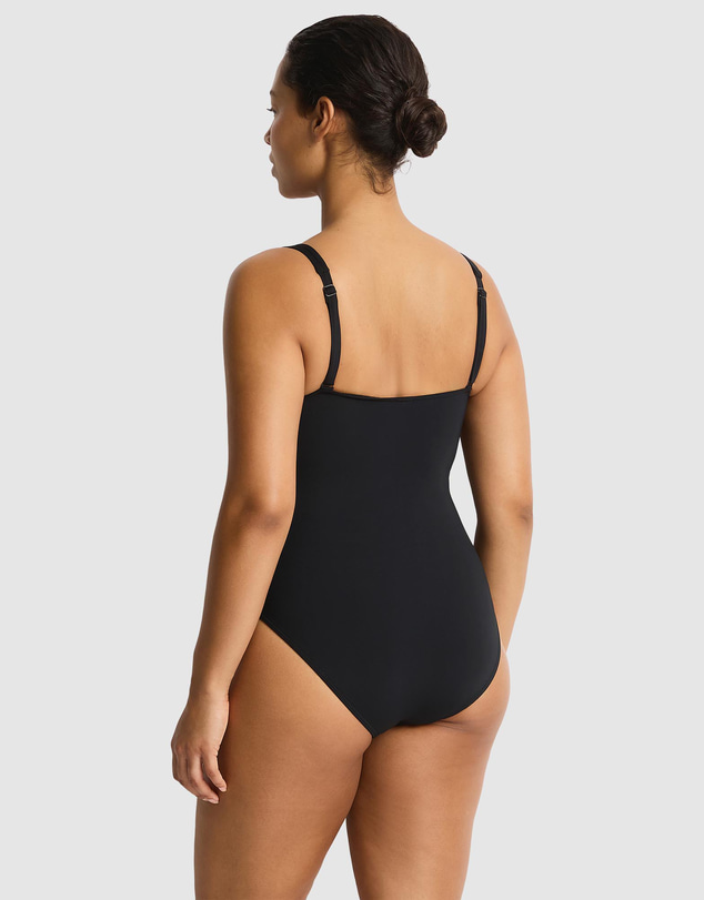 Sea Level Australia - Essentials Edit Square Neck Panelled Underwire One Piece