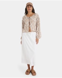 Roxy - Womens Kerlina Tie Top Long Sleeve Shirt