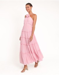 Petal & Pup - Dottie Halterneck Maxi Dress - Pink