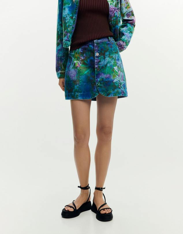 Desigual - Denim garden skirt