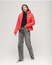 Superdry - Slim Fit Hooded Spirit Sports Puffer