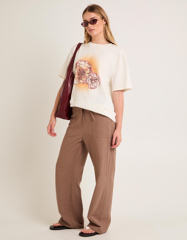 Alice In The Eve - Sunrise Flower Oversized T-Shirt