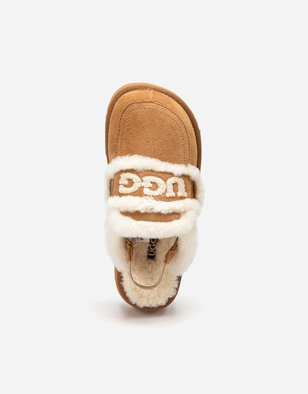 Ozwear Connection Uggs - Ugg Violet Shearling Platform Slipper (Elastic Logo) (Detachable Feature)