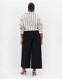 City Chic - Plus size Peyton Ponte Pant - black