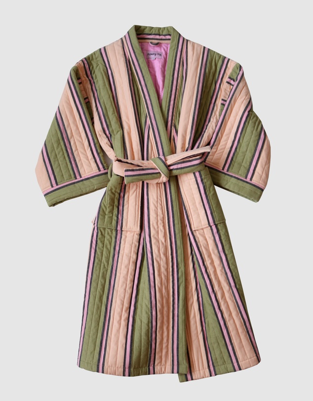 Mosey Me - Carnival Stripe Quilted Robe