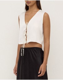 Assembly Label - Beal Silk Tie Front Top