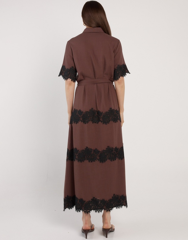 Fate + Becker - Cyra Linen Lace Dress