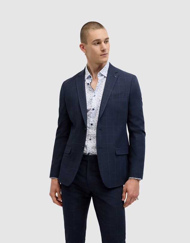 Politix - Connor Windowpane Tailored Pant